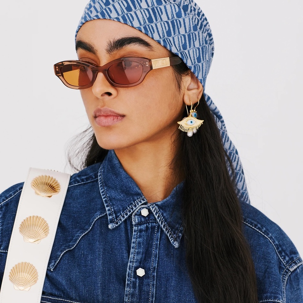 COPY - NWOT POPPY LISSIMAN COURTNEY SUNGLASSES IN 
COGNAC